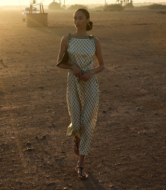 Amorette Dress – Sunlight Taormina Paisley Silk