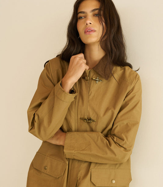 Waverley Raincoat – Coyote | Waxed Cotton Outerwear